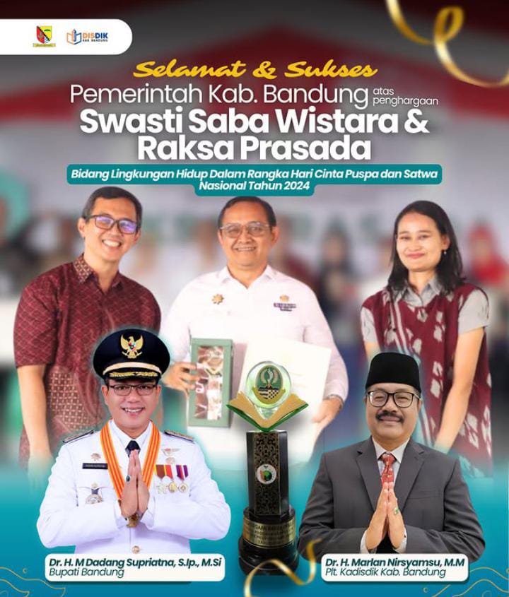 Bupati Dadang Supriatna Terima Swasti Saba Wistara dan Raksa Prasada untuk Kabupaten Bandung
