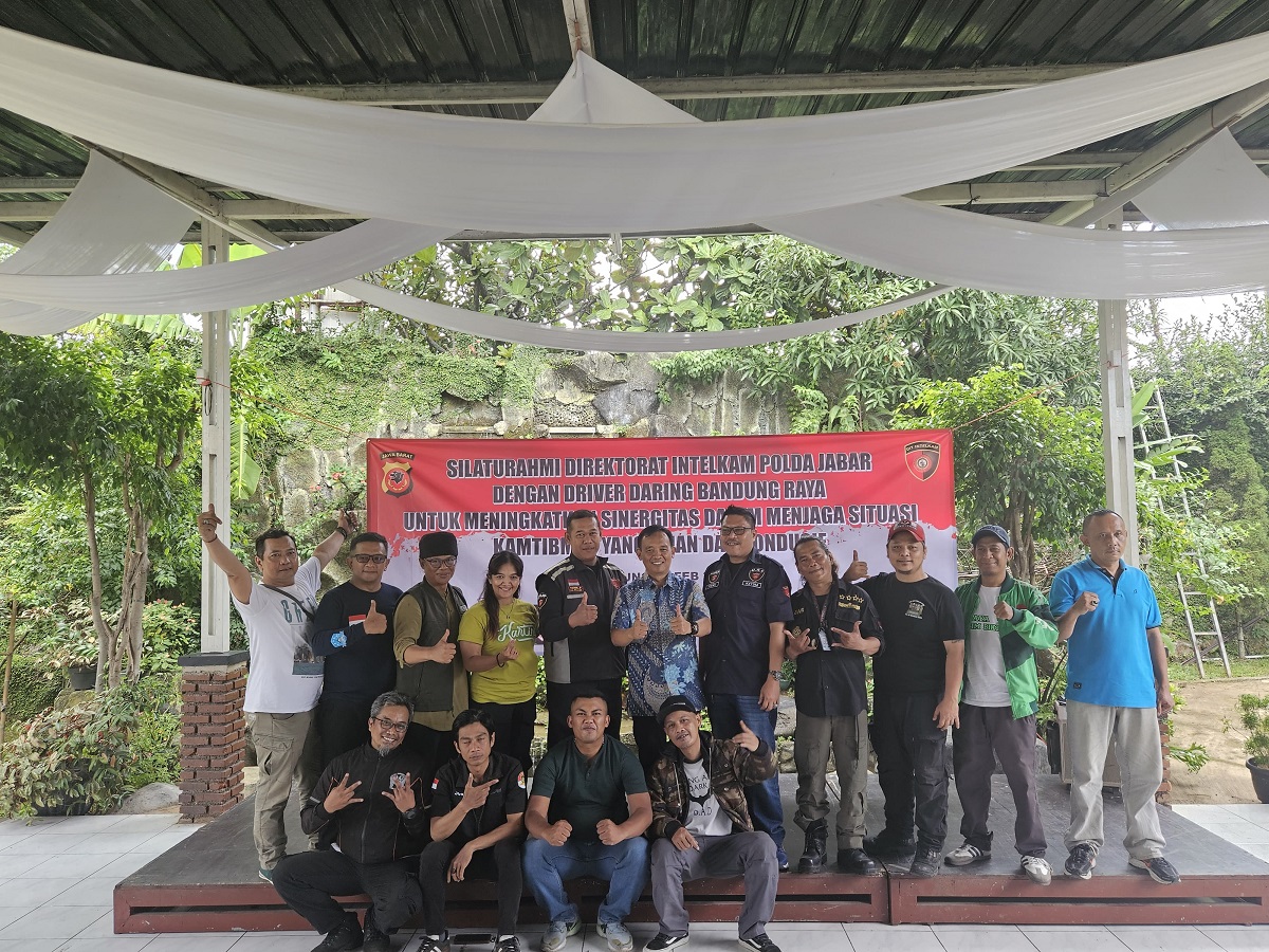 Silaturahmi Polda Jabar dan Driver Daring, Perkuat Keamanan Transportasi Online