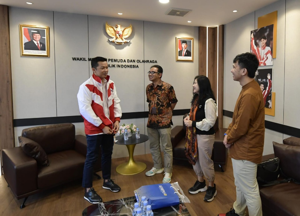 Wamenpora Taufik Terima Audiensi Redaksi Kompas Bahas Dukungan Terhadap Dunia Olahraga