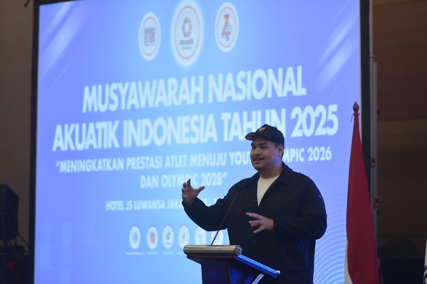 Menpora Dito Buka Munas Akuatik Indonesia 2025, Dorong Target Olimpiade 2028